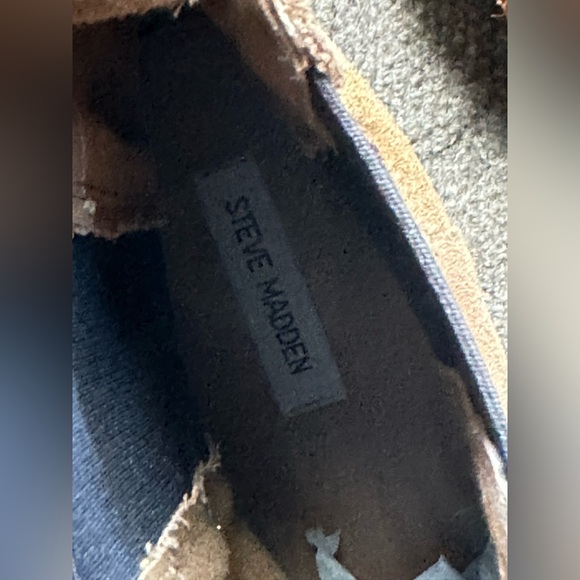 Steve Madden Men's Cognac Suede Chelsea Boots Size 9 - Picture 13 of 13